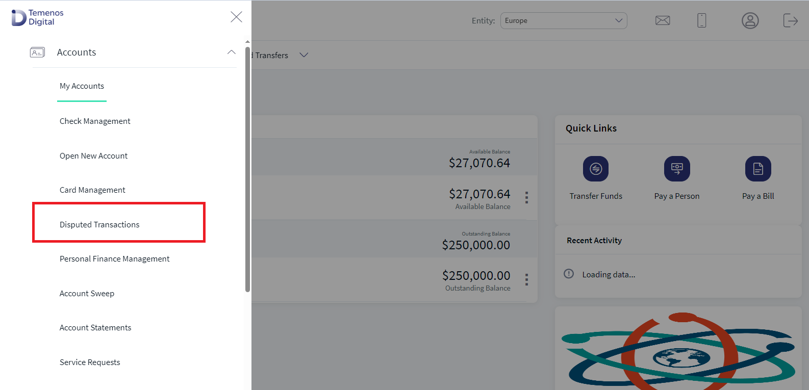 Hamburger Menu Navigation